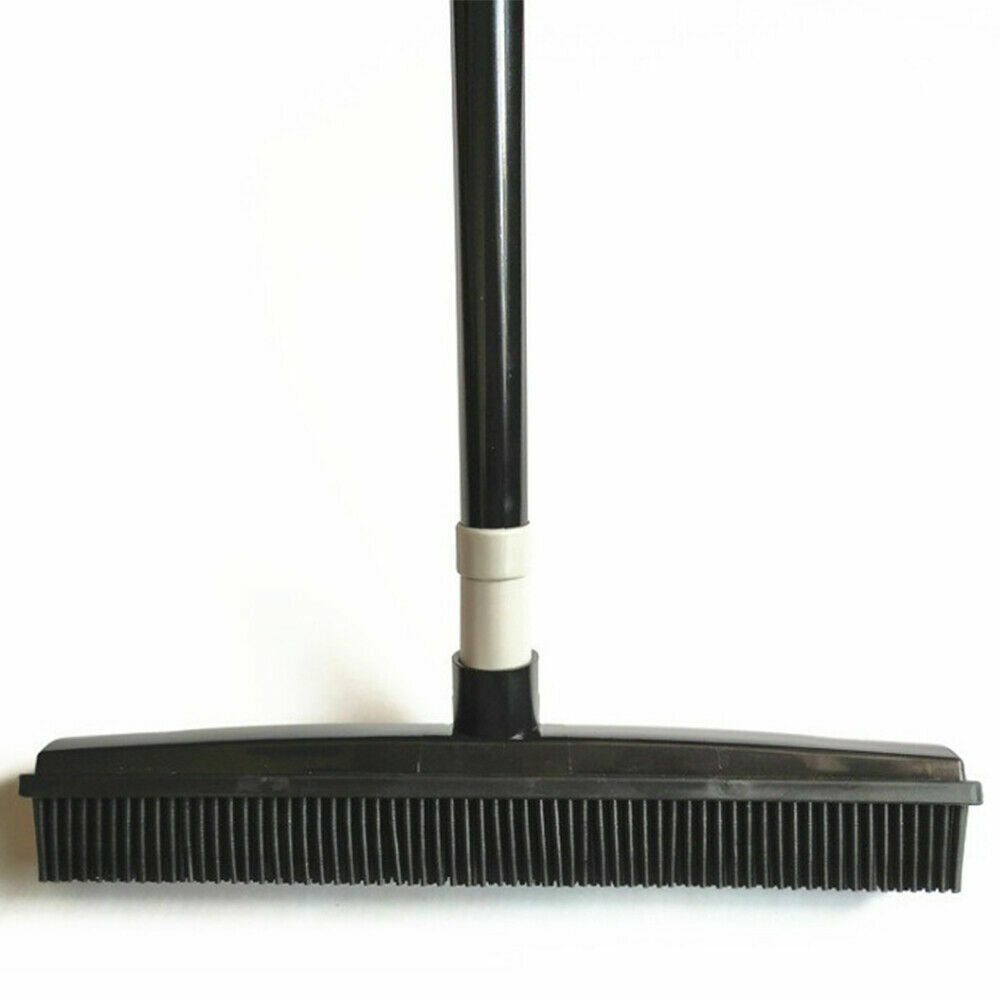 Rubber Broom For Dog Cat Pet Hair Car Windows Handle Sweeper Squeegee Floor NEW