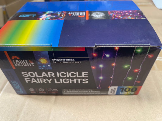 Light Solar Shape Icicle 100LED 4.9m 2 Functions