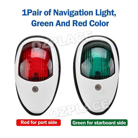 2x LED Navigation Lights Nav Lamp Side Mount Port Starboard Marine Yacht Boat