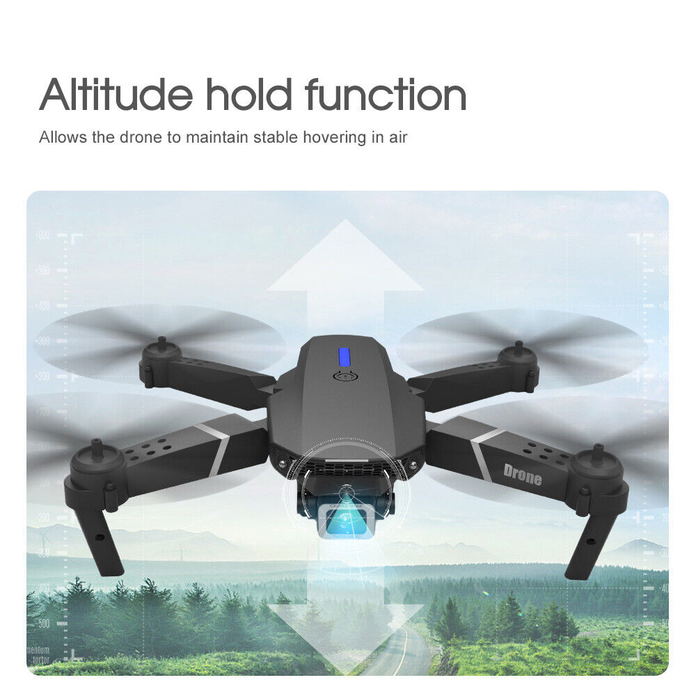 4K GPS Drone with HD Camera Drones WiFi FPV Foldable RC Quadcopter W/2Batteries