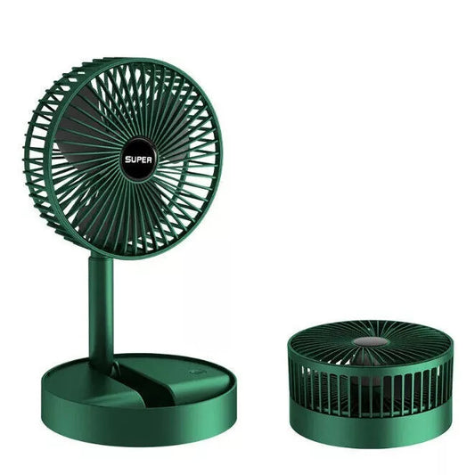 Telescopi Portable Floor Fan 3 Speeds USB Foldable Fan