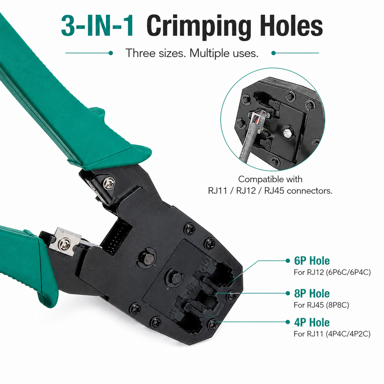 Analyzer Network Cable Tool Kit LAN Crimper Down Wire Stripper Cat5 6 RJ45 BAG