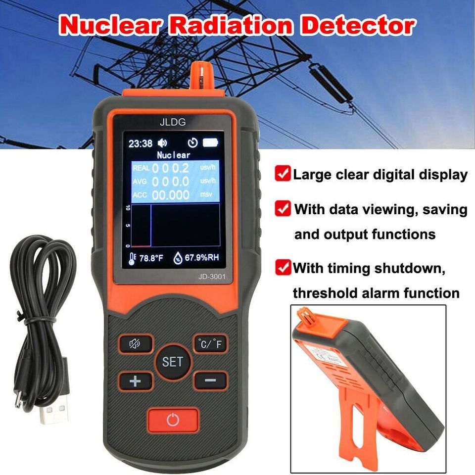 Geiger Counter Nuclear Electromagnetic Radiation Detector Data Export