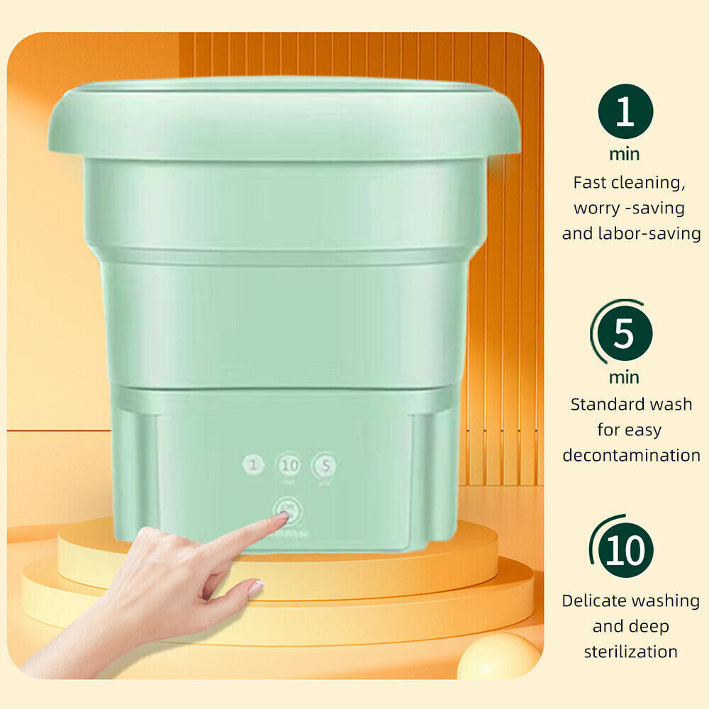 4.5 Mini Washing Machine Bucket Folding Portable Laundry Machine Clothes Washing