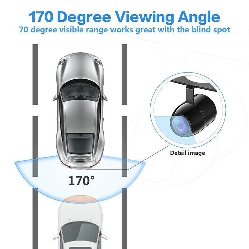 Reverse Camera Reversing Camera Rear Night Vision View Kit Waterproof HD Monitor