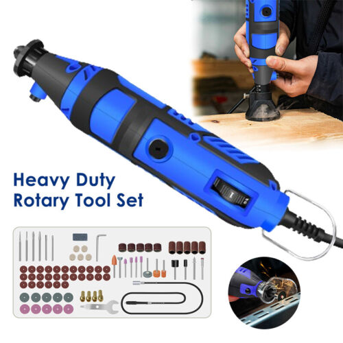 Heavy Duty Rotary Tool Set Grinder Sander Polisher Flex Shaft Multi Acces