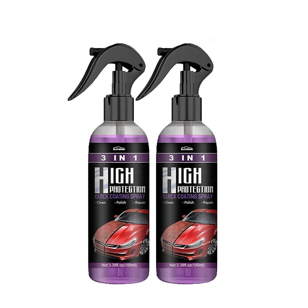 1/2/3/4X 3in1 High Protection Quick Car Coat Ceramic Coating Spray Hydrophobic