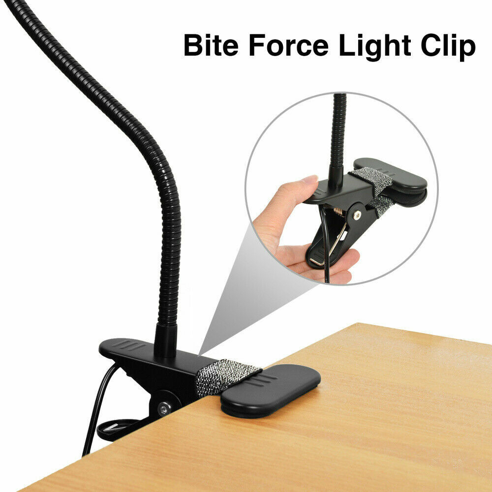 Clip On Desk Lamp Table Light Bedside Night Reading Led Eye Care USB Dimmable AU