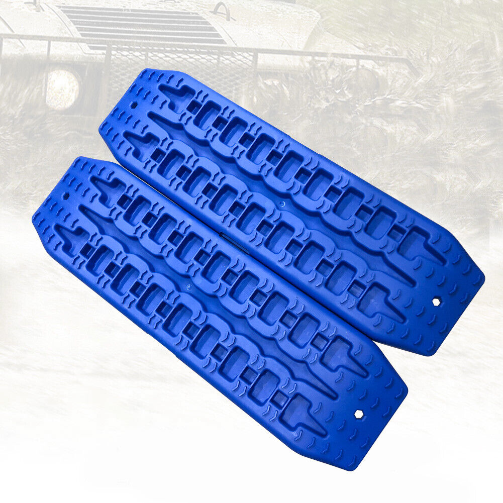 NEW Pair Recovery Tracks Sand Track 2pc 10T Sand / Snow / Mud Trax 4WD Blue