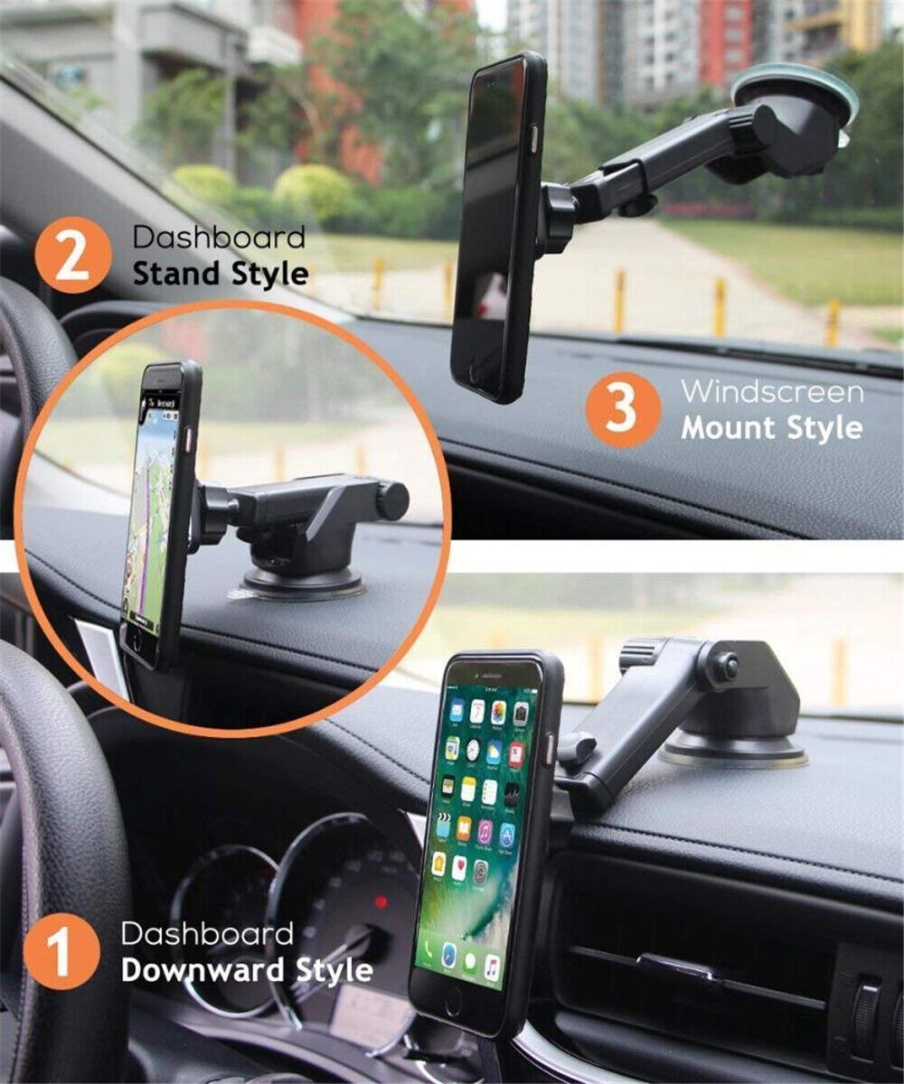 Magnetic Mount Car Windscreen Suction Holder Mobile Phone GPS Telescope Stand AU