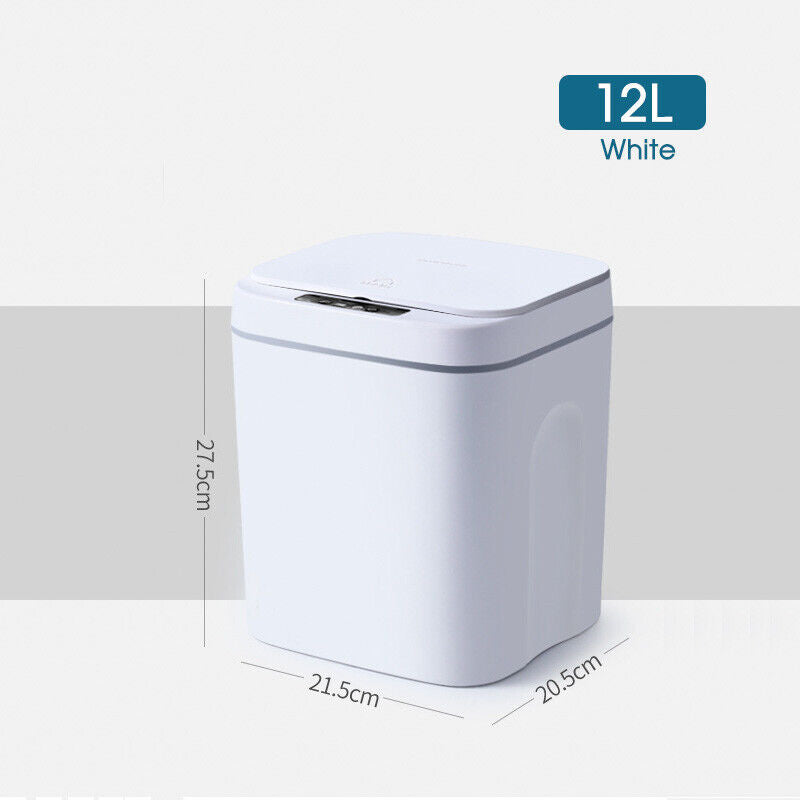 12-18L Smart Trash Bin Automatic Motion Sensor Rubbish Waste Bin Basket Toliet