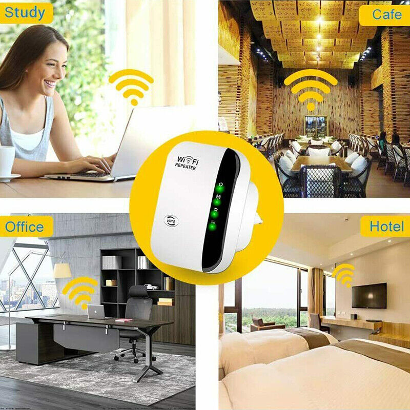 300Mbps Wifi Extender Repeater Range Booster Wireless-N 802.11 AP Router AU Plug