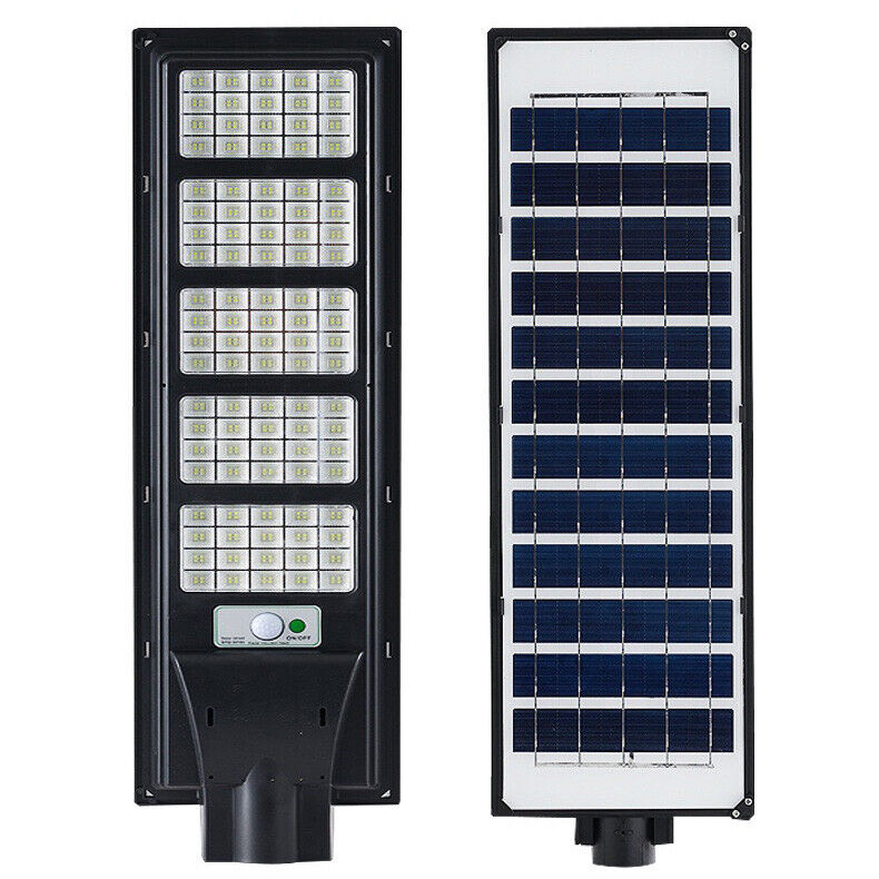 Commercial LED Light Solar Street FloodLight Outdoor Area Dusk To Dawn Wall Lamp