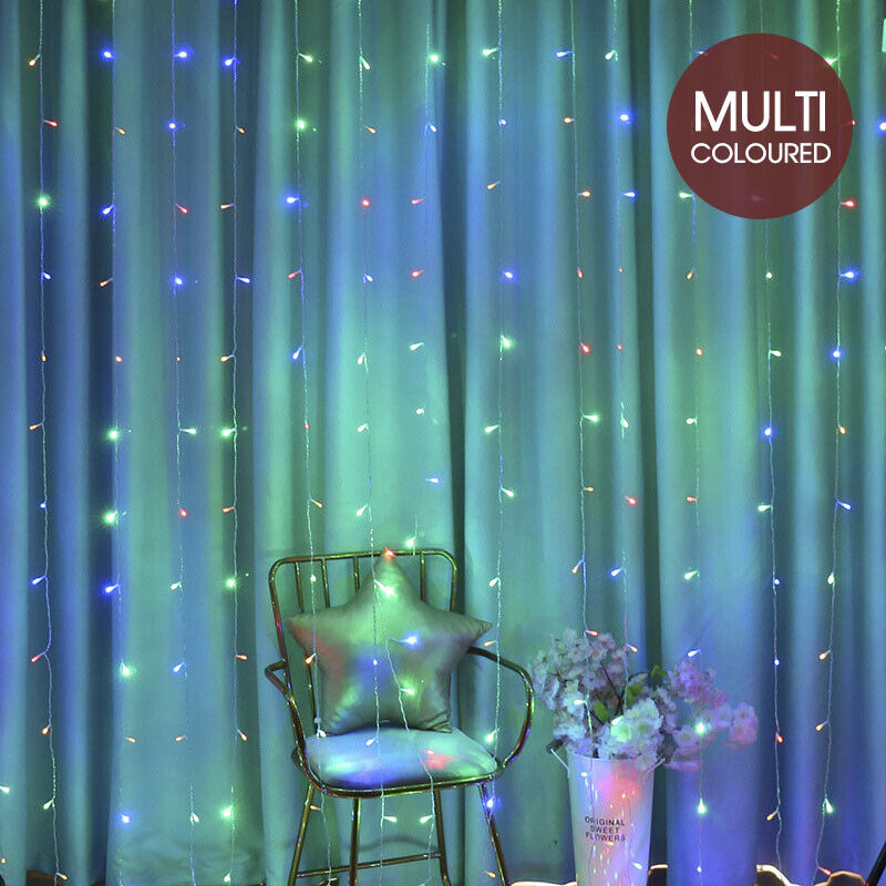 LED Curtain Fairy Lights Wedding Indoor Outdoor Xmas Garden Party Decor