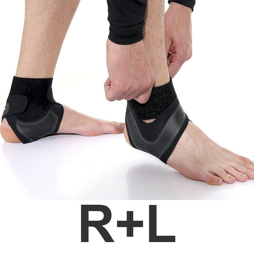 NEW Adjustable Sports Elastic Ankle Brace Support Basketball Protector Foot Wrap