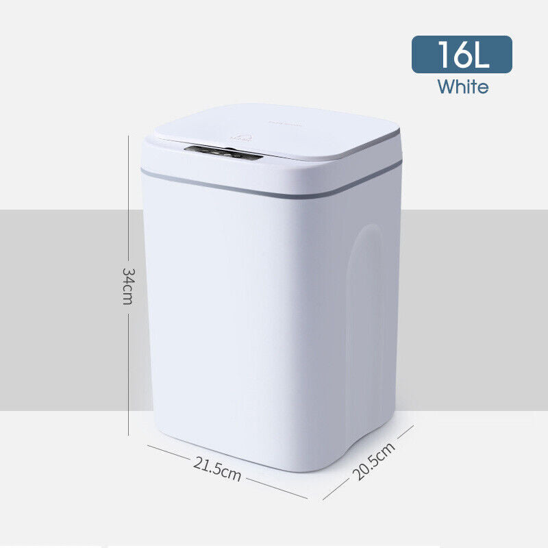 12-18L Smart Trash Bin Automatic Motion Sensor Rubbish Waste Bin Basket Toliet