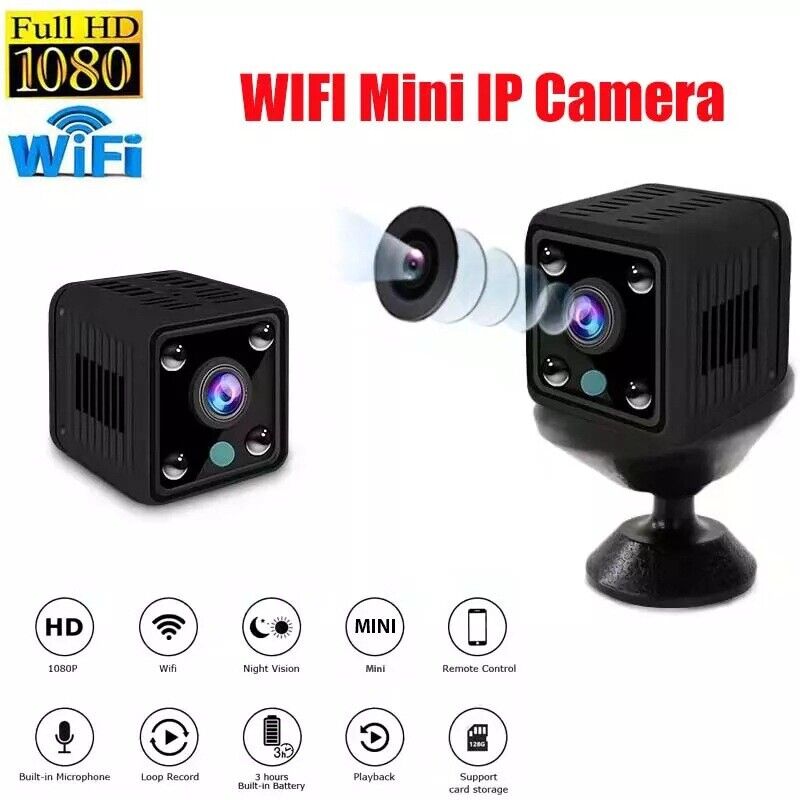 4K HD Mini WiFi Wireless IP Hidden Spy Camera Cam Network Monitor Night Vision