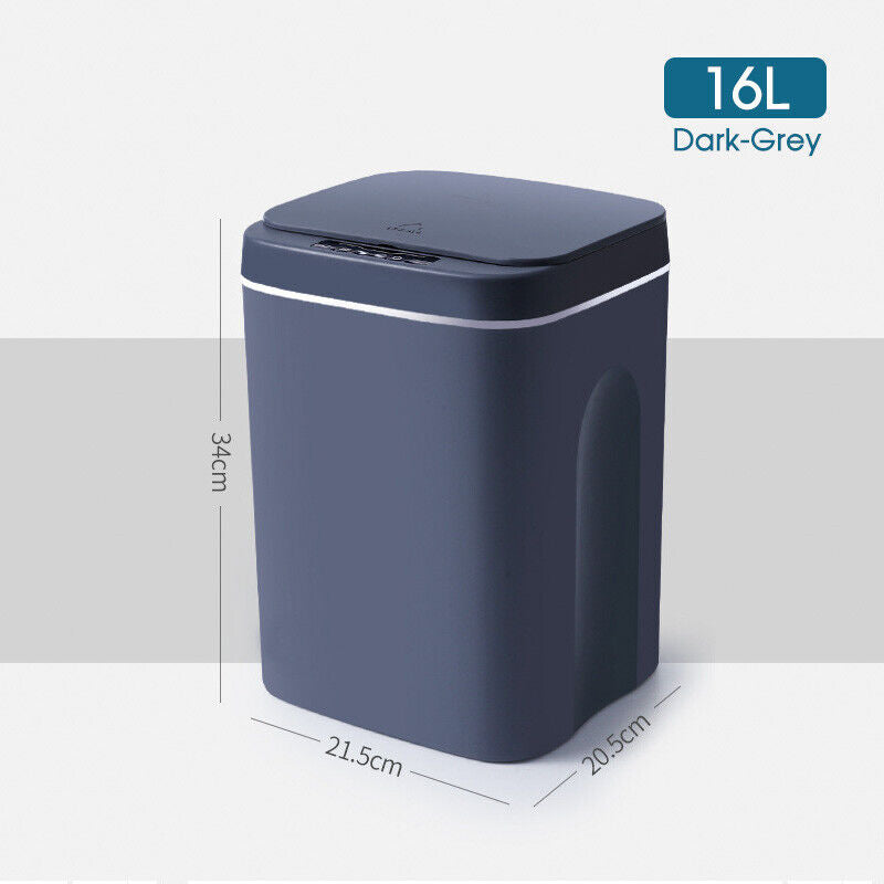 12-18L Smart Trash Bin Automatic Motion Sensor Rubbish Waste Bin Basket Toliet