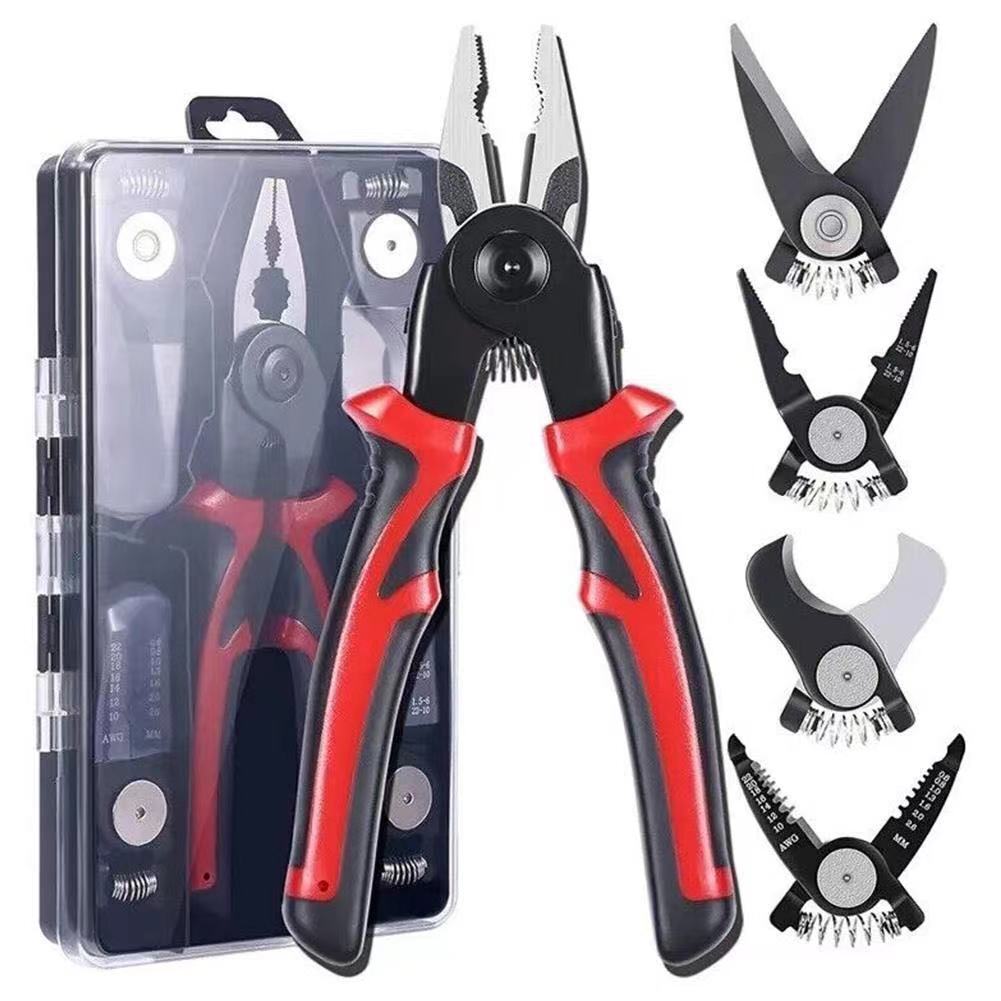 5-PCS Plier Tool Set, 5 in 1 Versatile Tool Kit, with Linesman Plier, Wire AU