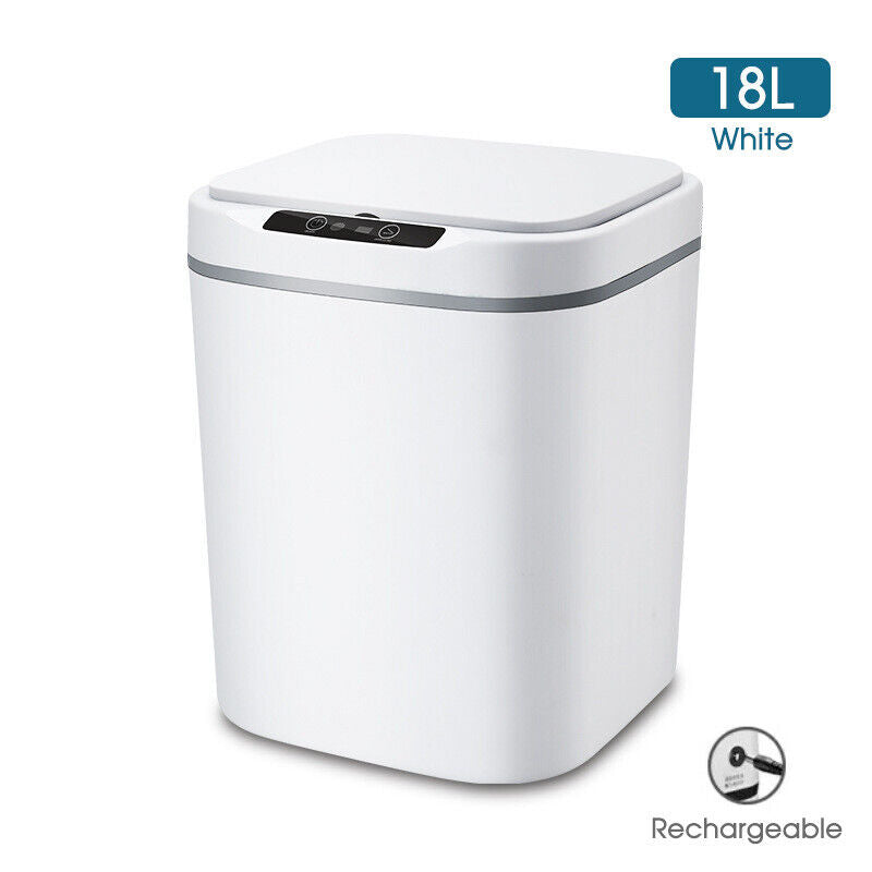 12-18L Smart Trash Bin Automatic Motion Sensor Rubbish Waste Bin Basket Toliet