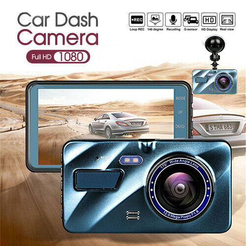 1080P Car Dash Dual Camera Video DVR Recorder Front Rear Night Vision G Sensor