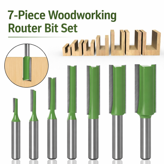 7PCS Router Bits Set 6mm Shank Blade Diameter: 3 / 4 / 5 / 6 / 8 / 10 / 12 mm Do