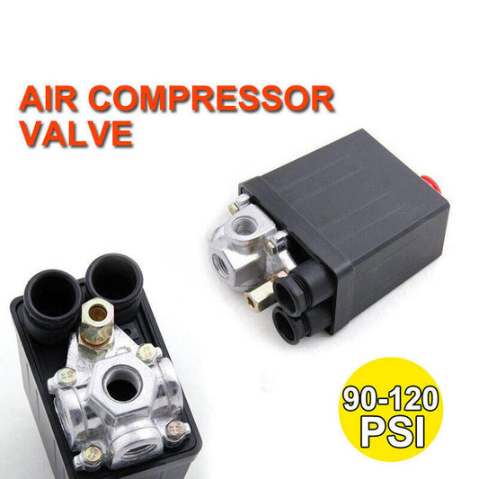 90-120 PSI Air Compressor Pressure Switch Control Valve Heavy Duty New