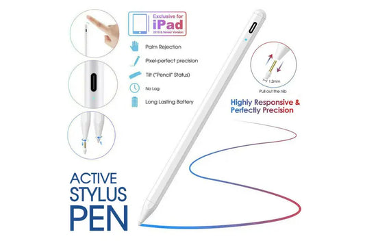 Pencil Pen for Apple iPad 6th/7th/8th/Mini 5th/Pro 11&12.9''/Air 3rd Gen Stylus