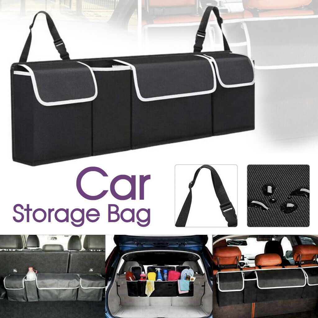 Car Boot Organiser Large Storage Bag Pocket Back Seat Hanger Travel Hanging AUS