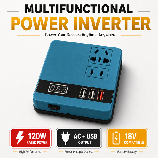 For Makita 18V Battery Inverter 120W DC 18-21V Power Supply USB AC