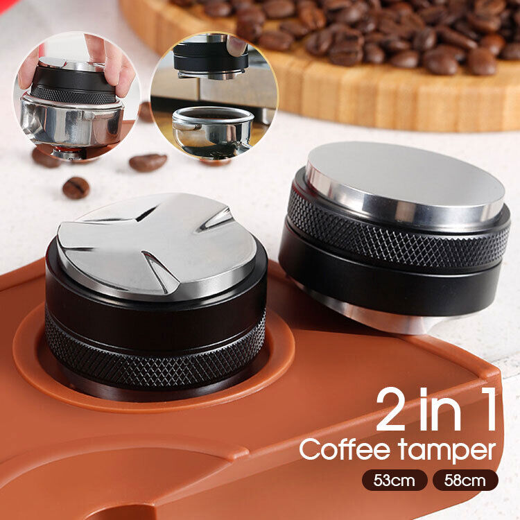 AU 53/58mm Coffee Distributor Tamper Distribution Dual Head Coffee Leveler Tool