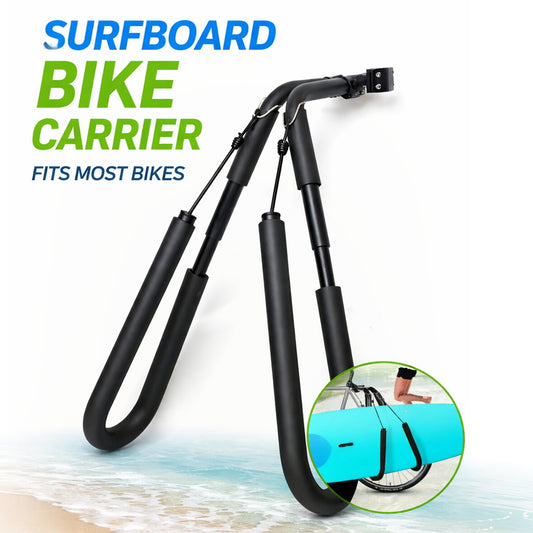 Surfboard Bicycle Carrier Rack Side Mount Bike Holder for Surf,Skim & Kiteboards