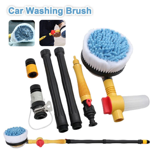 130Bar Vehicle Car Rotating Wash Cleaning Brush Sponge Cleaner Hose Tool Washing