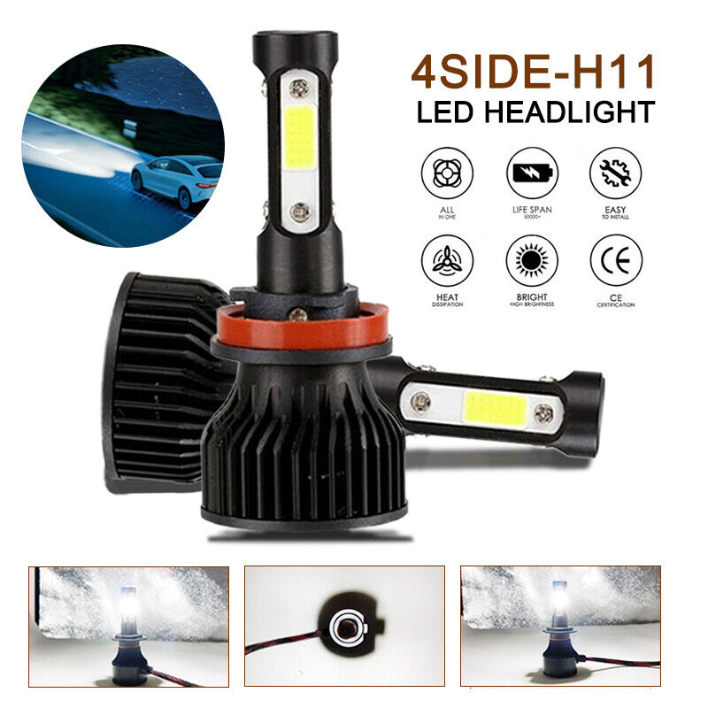 H11 LED Headlight Kit Low Beam Bulbs Super Bright 360000LM 6000K White AU