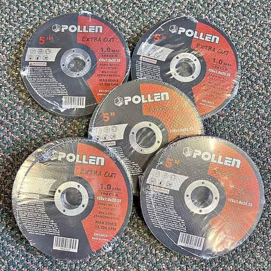 50pc 5" 125mm Angle Grinder Cutting Discs - Thin Cut Off Wheels Disks for Metal