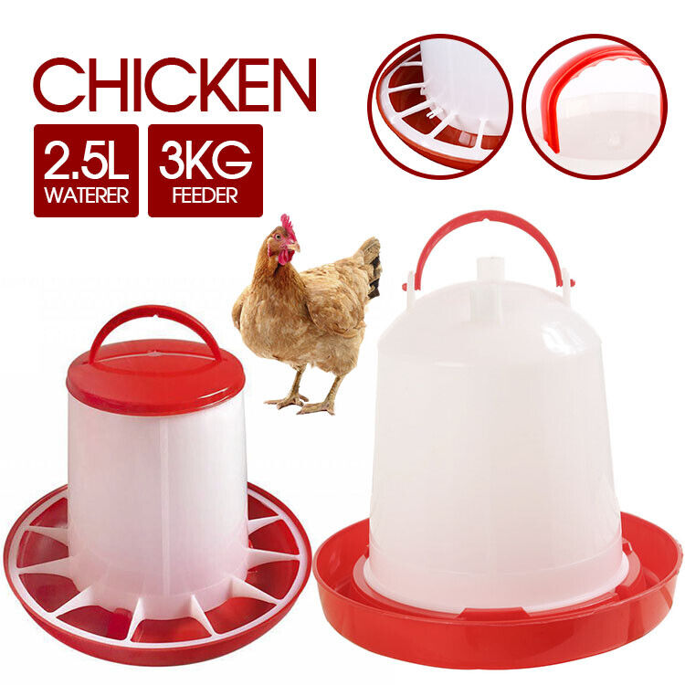 Automatic Chicken Bird Chook Poultry Feeder Drinker Chicken Poultry Waterer