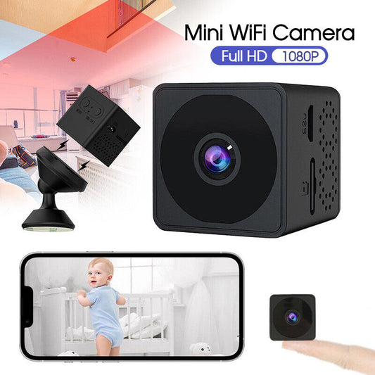 HD 1080P Mini Wireless WiFi Hidden Spy Camera IP Home Security Night Vision Cam