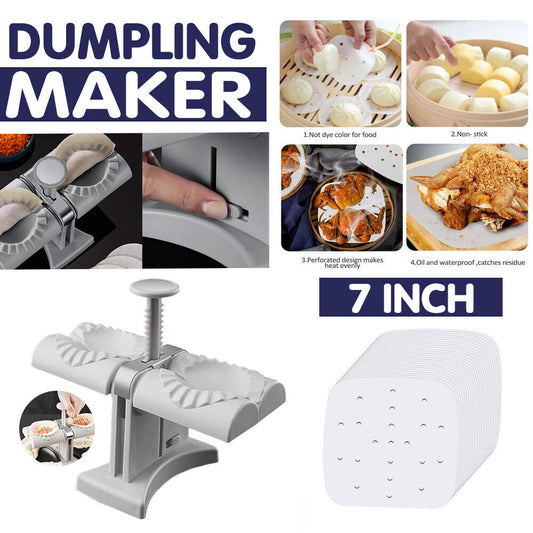 Automatic Dumpling Maker Double Head Household Kitchen Dumpling Press Machine