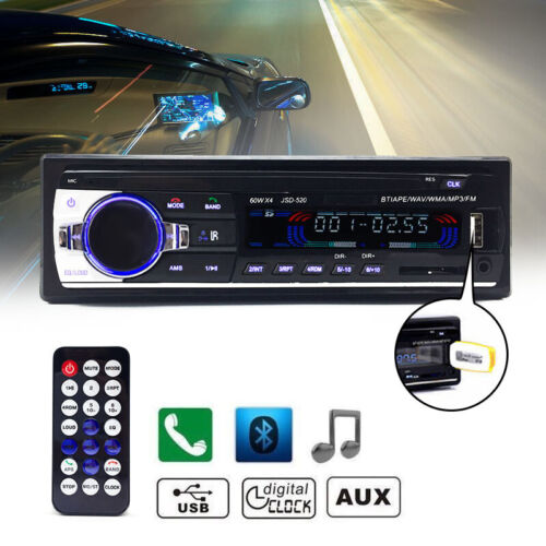 Bluetooth Car In-dash Radio Stereo Audio Head Unit 1 DIN