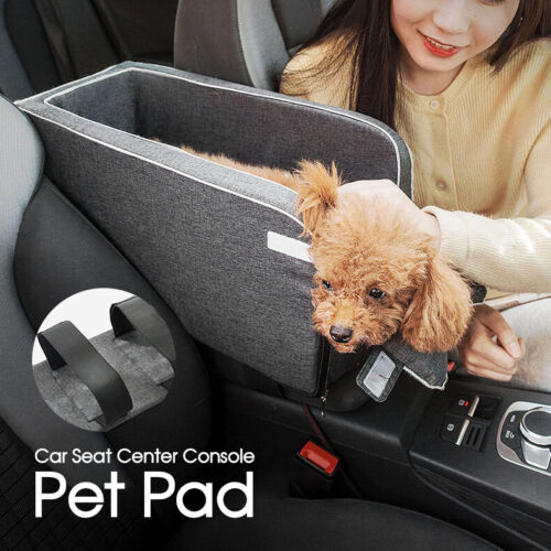 Car Pet Seat Auto Seat Center Console Dog Cat Nest Pad Removable Pet Carrier