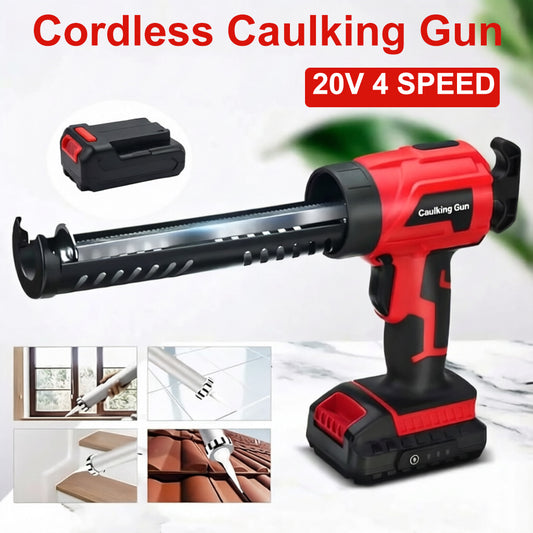 New Cordless Electric Grout Gun 20V Max with Adjustable Speeds for Sealant & Glue