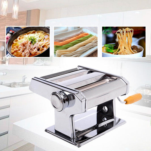 Stainless Steel Fresh Pasta Maker Roller Machine for Spaghetti Noodle Fettuccine