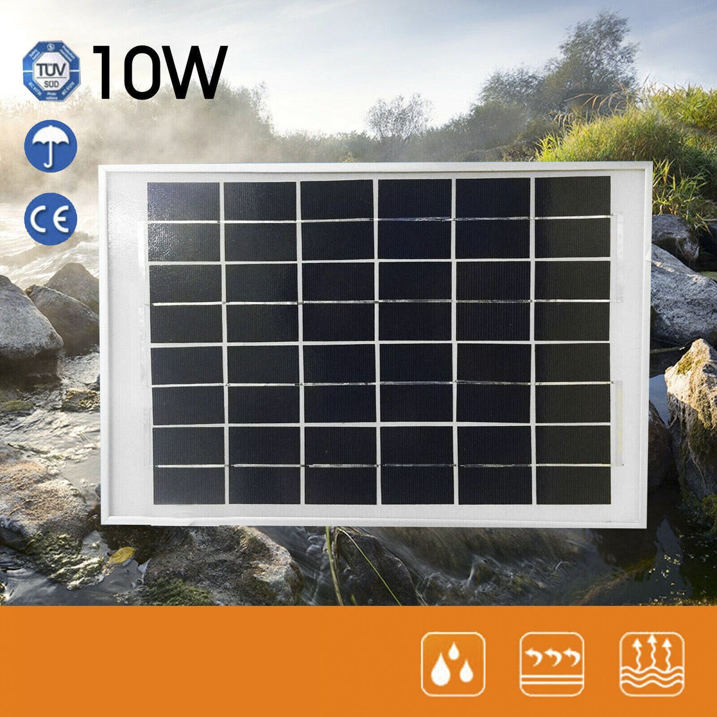 10W 12V Solar Panel Kit Caravan Camping Power Charging Battery AU POST