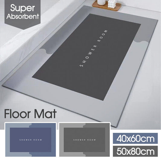 Super Absorbent Floor Mat Soft Quick-Drying Non-Slip Diatom Mud Bath Floor Mat