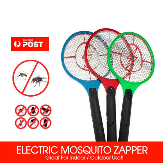 1/2/3X Electronic Fly Swatter Mosquito Bug Insect Kill Zapper Racket RANDOM COLO