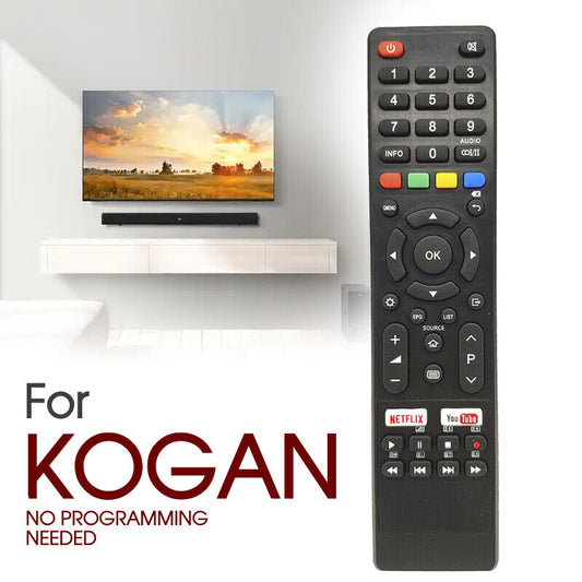 NEW Replacement TV Remote Control for Kogan Smart TV with NETFLIX + YOUTUBE key