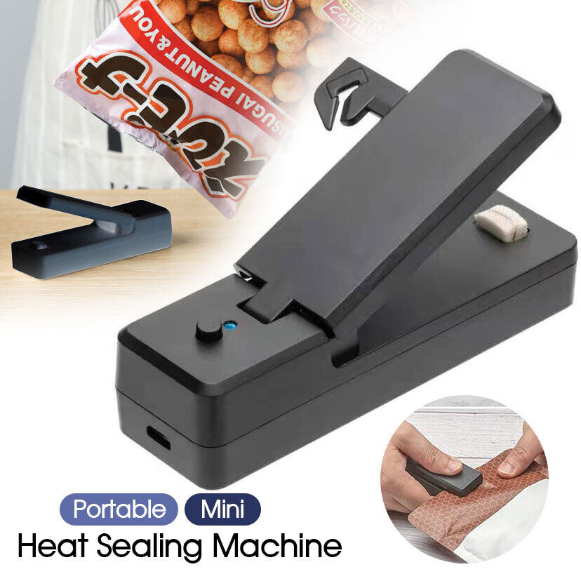 Portable Mini Heat Sealing Machine USB Rechargeable Food Sealer Plastic Bag