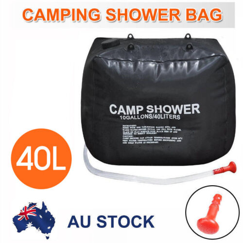 1X 40L Portable Solar Heating Outdoor Camp Shower Bag AU Stock