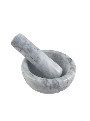 Marble Mortar and Pestle Set 11.5x11.5x6CM