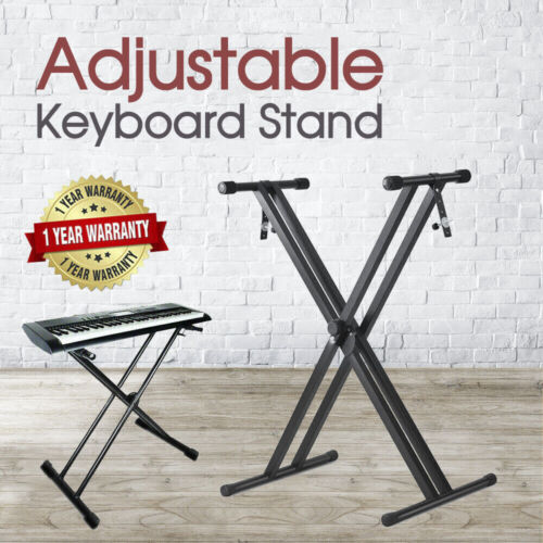 Keyboard Stand Adjustable Double Braced X Type Height Folding Music Piano Holder